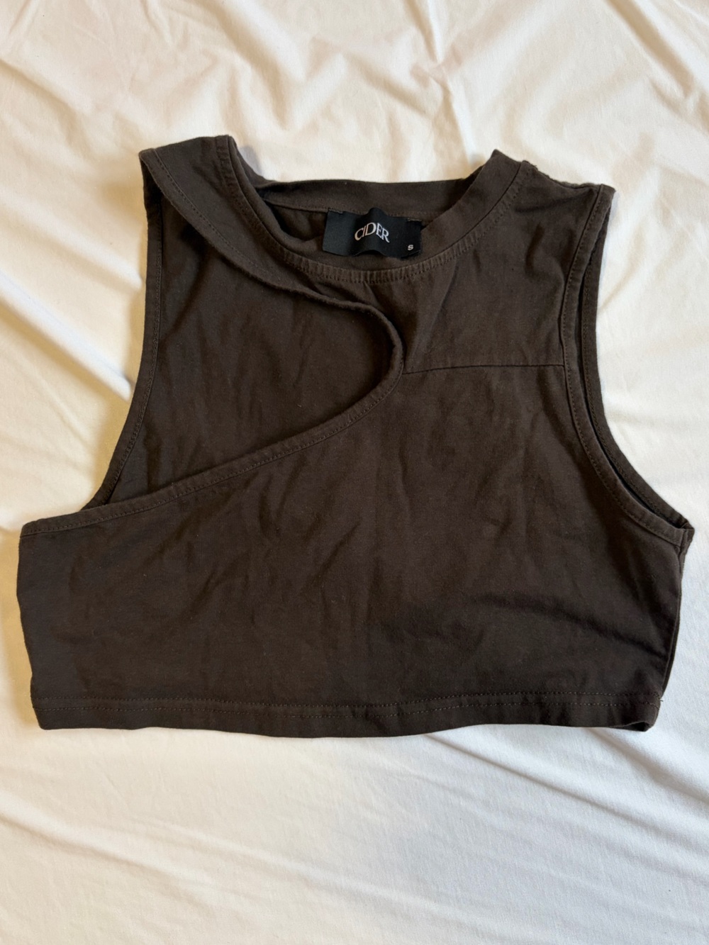 CIDER Black Slit Tank